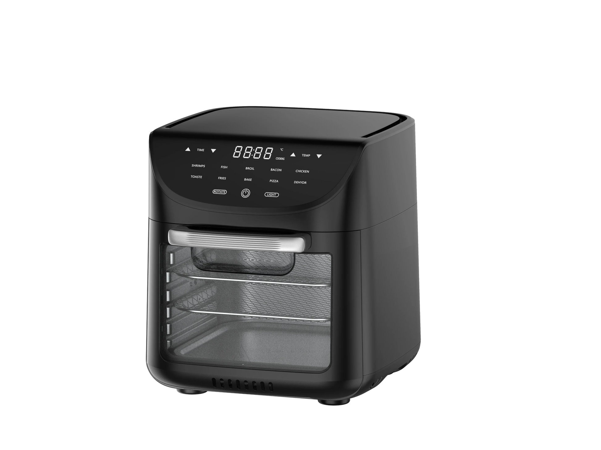HKM-254611 9L Digital Air Fryer Oven with One-Touch Control for Oil-Free Cooking of French Fries and More