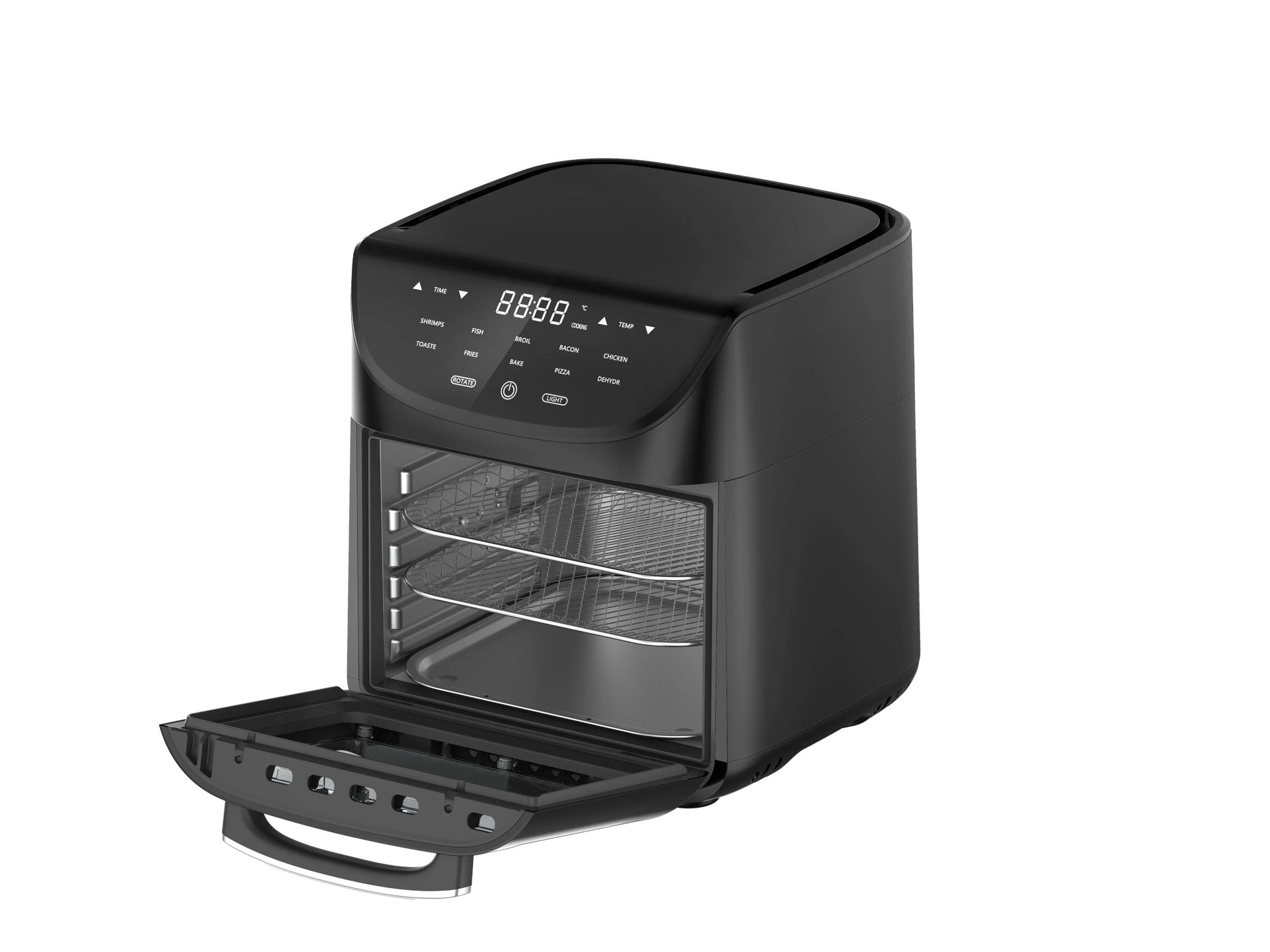 HKM-254611 9L Digital Air Fryer Oven with One-Touch Control for Oil-Free Cooking of French Fries and More