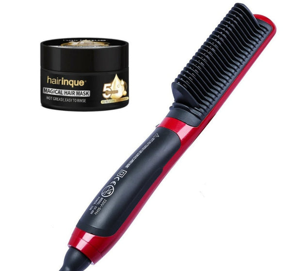 HKM-254611 Automatic Adjustable Temperature Hair Straightener - 360° Rotatable Cord - Fast Heating Ceramic Technology - Suitable for All Hair Types - Global Voltage 110-220V - 25W-35W Power