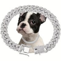 HKM-2547389 Elegant Shiny Diamond Safety Metal Necklace in Gold and Silver Available in Multiple Sizes