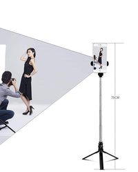 HKM-254739 Adjustable Tripod Selfie Stand with Bluetooth Remote for Phones