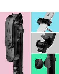 HKM-254739 Adjustable Tripod Selfie Stand with Bluetooth Remote for Phones