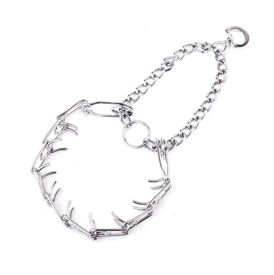HKM-254739 Dog Training Thorn Nail Collar for Effective Behavior Control - Metal Stimulation Chain for Various Dog Sizes
