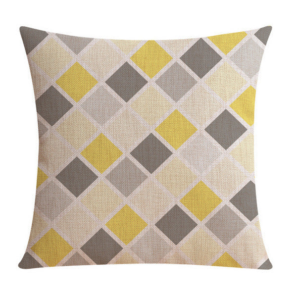 HKM-254739 Modern Cotton Linen Cushion Cover - Simple Design in Multiple Sizes