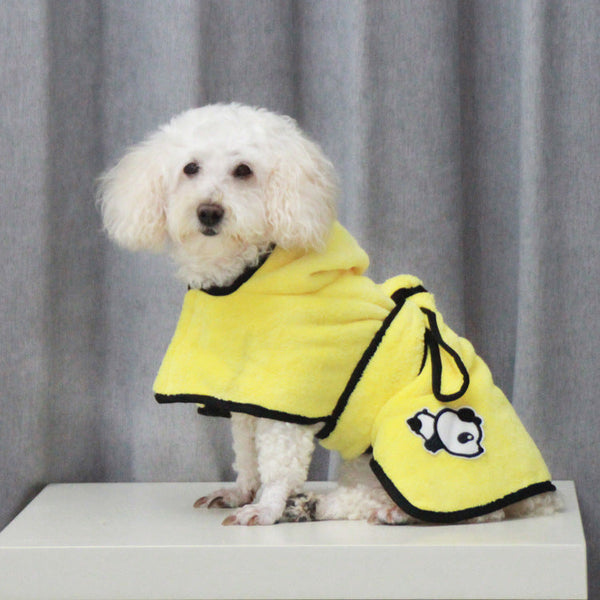 HKM-2547773 Coral Fleece Absorbent Bathrobe for Small Dogs - Soft and Cozy Comfort in Multiple Sizes
