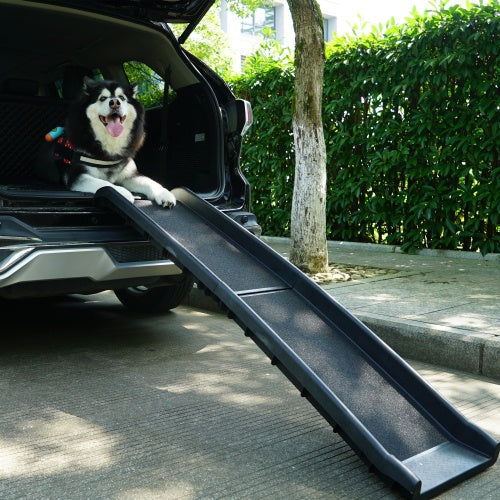 HKM-2548669 Portable Foldable Pet Ramp for Easy Vehicle Access - Supports Pets Up to 90 kg