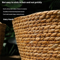HKM-2549437 Handmade Straw Cotton Cat Nest Mat - Summer Cool Design for Small to Large Cats