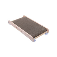 HKM-2551357 Solid Wood Vertical Cat Scratcher with Corrugated Paper Claw Grinder