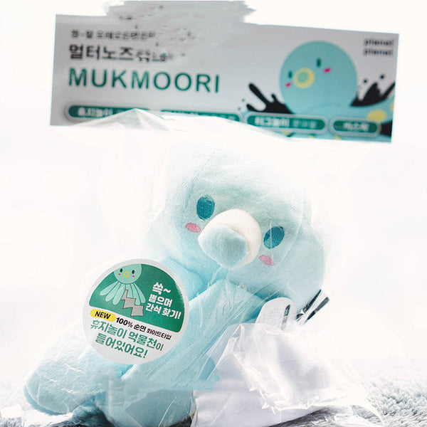HKM-2551997 Cute Blue Octopus Dog Toy with Tibetan Food Sound Paper, 23x11cm