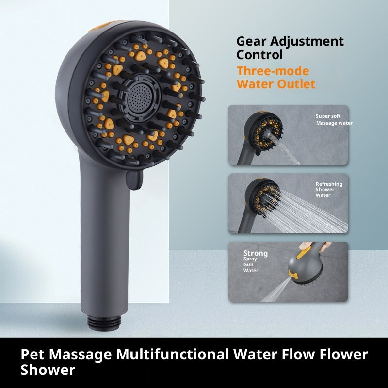 HKM-2553021 Portable Pet Dog Shower Nozzle for Massage and Rain Experience
