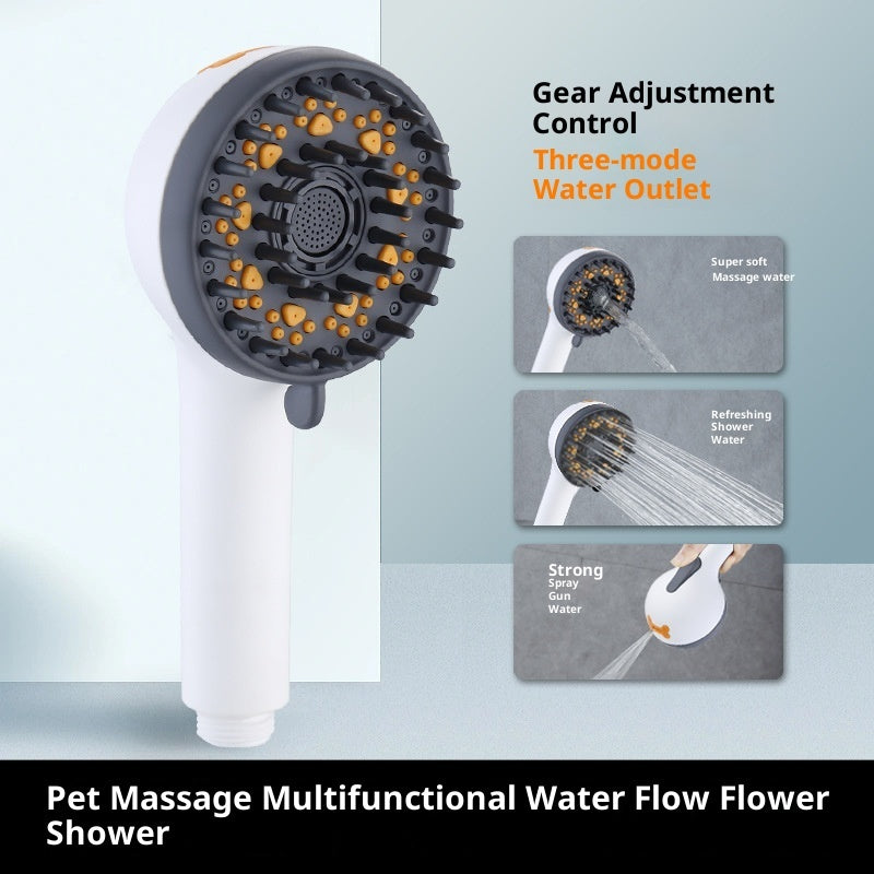 HKM-2553021 Portable Pet Dog Shower Nozzle for Massage and Rain Experience