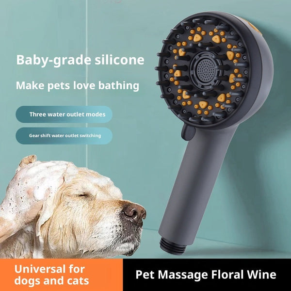 HKM-2553021 Portable Pet Dog Shower Nozzle for Massage and Rain Experience