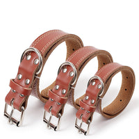 HKM-2553149 Leather Dog Traction Collar - Durable and Comfortable for Active Pets, Available in Various Sizes