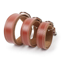 HKM-2553149 Leather Dog Traction Collar - Durable and Comfortable for Active Pets, Available in Various Sizes