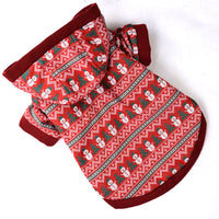 HKM-2553533 Cozy Knitted Wool Dog Coat for Autumn and Winter ¨C Available in Red and Gray