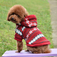 HKM-2553533 Cozy Knitted Wool Dog Coat for Autumn and Winter ¨C Available in Red and Gray