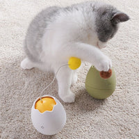HKM-255379 Cat Knot Toy for Playtime | Plastic with Cotton Ball | 7x7x9cm | Requires 2 AA Batteries