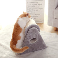 HKM-2554429 Small DIY Cat Climbing Frame with Dual-Axis Roller and Sisal Bucket for Play and Relaxation