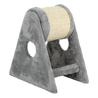 HKM-2554429 Small DIY Cat Climbing Frame with Dual-Axis Roller and Sisal Bucket for Play and Relaxation