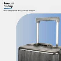 HKM-255571 Durable Aluminium PC Travel Suitcase - 20, 24, 28 Inch Spinner Luggage for Men