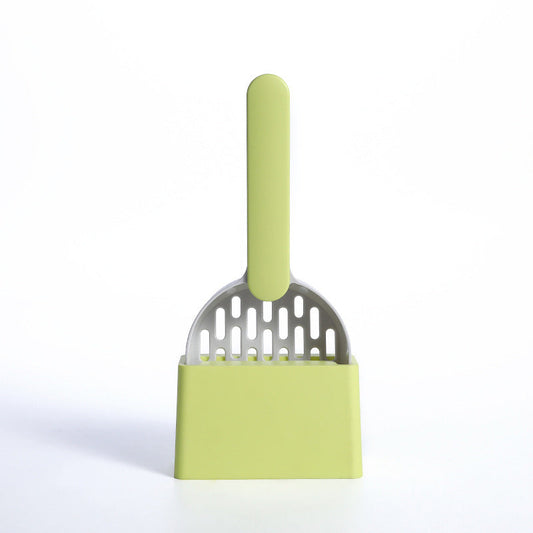 HKM-2556733 Cat Litter Scoop Set with Base - ABS Material, Multiple Color Options, 26.6 x 12.7 x 5.4 cm