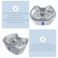 HKM-2556989 3L Stainless Steel Pet Water Dispenser with Filter for Cats - Durable and Easy to Clean