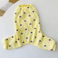 HKM-2557757 Pet Love Minimalist Cotton Home Clothes - Pink, Yellow, Rose, Multiple Sizes