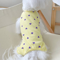 HKM-2557757 Pet Love Minimalist Cotton Home Clothes - Pink, Yellow, Rose, Multiple Sizes