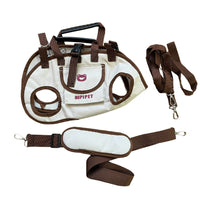 HKM-2558525 Outdoor Traction Backpack Set for Dogs and Cats with Leash and Harness, Breathable Design for Carrying Comfort