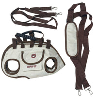 HKM-2558525 Outdoor Traction Backpack Set for Dogs and Cats with Leash and Harness, Breathable Design for Carrying Comfort