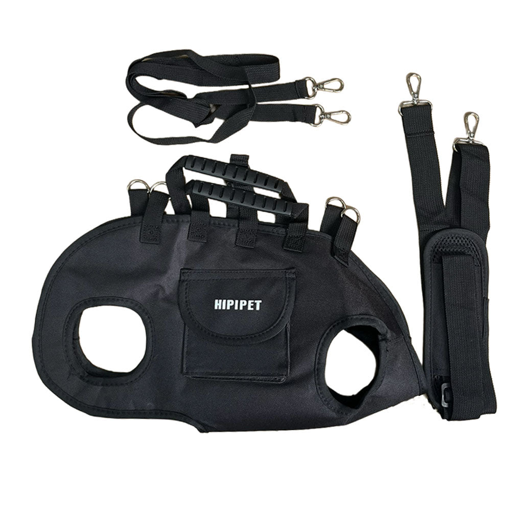 HKM-2558525 Outdoor Traction Backpack Set for Dogs and Cats with Leash and Harness, Breathable Design for Carrying Comfort