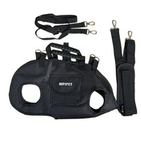HKM-2558525 Outdoor Traction Backpack Set for Dogs and Cats with Leash and Harness, Breathable Design for Carrying Comfort