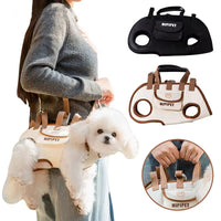HKM-2558525 Outdoor Traction Backpack Set for Dogs and Cats with Leash and Harness, Breathable Design for Carrying Comfort