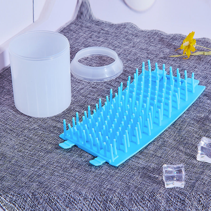 HKM-2558781 Pet Paw Cleaning Kit with Soft Brush for Efficient Washing and Hygiene