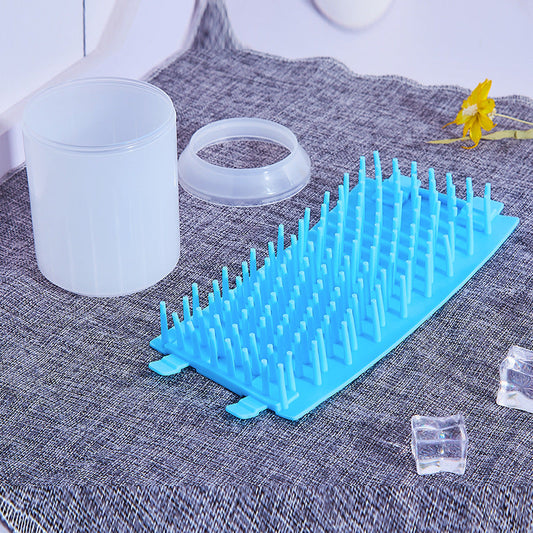 HKM-2558781 Pet Paw Cleaning Kit with Soft Brush for Efficient Washing and Hygiene