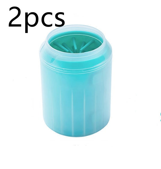 HKM-2558781 Pet Paw Cleaning Kit with Soft Brush for Efficient Washing and Hygiene