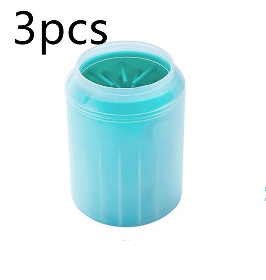 HKM-2558781 Pet Paw Cleaning Kit with Soft Brush for Efficient Washing and Hygiene