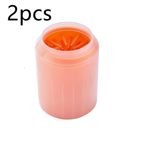 HKM-2558781 Pet Paw Cleaning Kit with Soft Brush for Efficient Washing and Hygiene