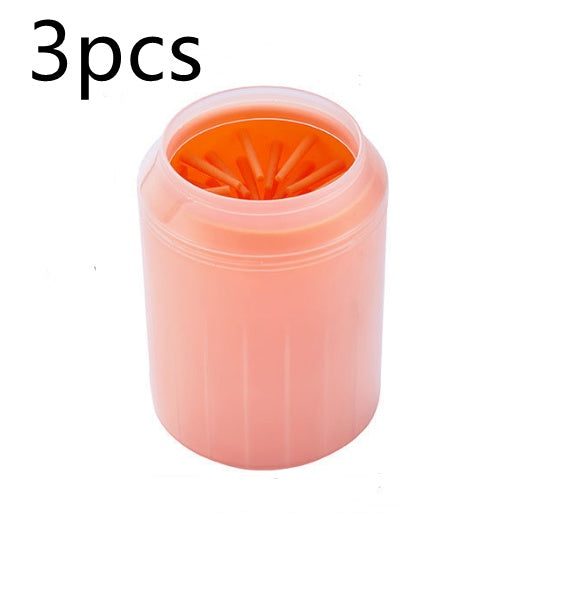HKM-2558781 Pet Paw Cleaning Kit with Soft Brush for Efficient Washing and Hygiene
