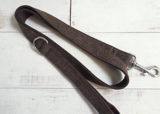 HKM-2558909 Thickened Dark Gray Polyester Fiber Dog Collar with Alloy Buckle and Rope