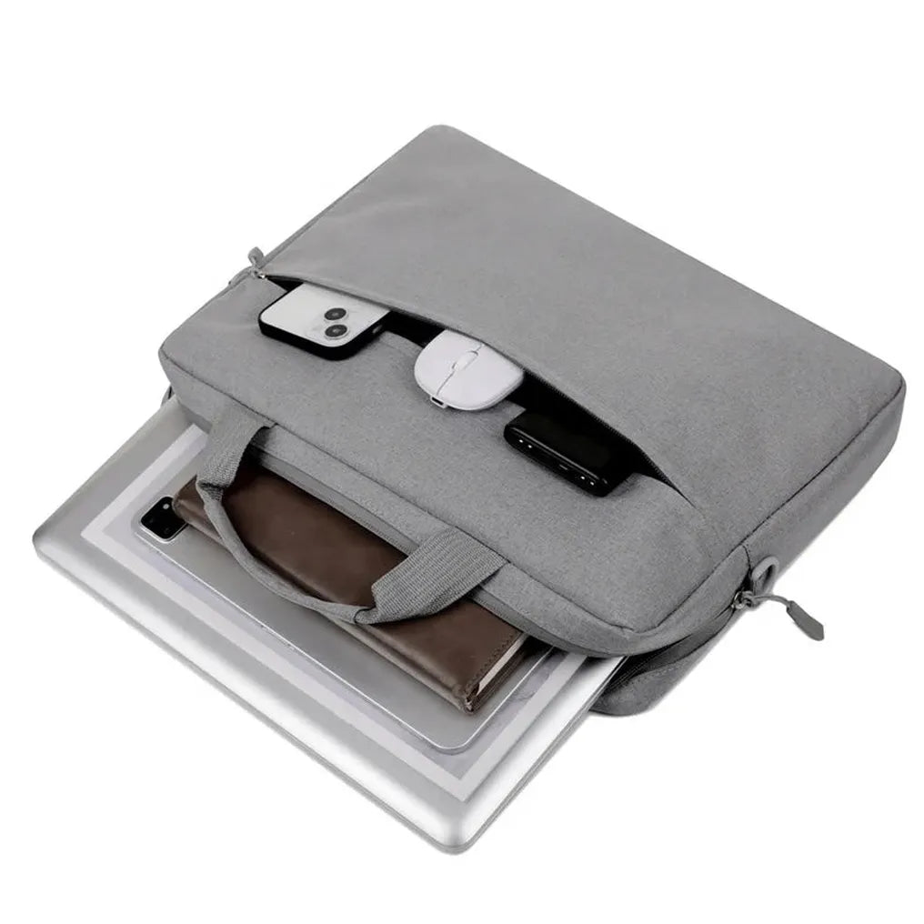 HKM-255891 Custom 14-Inch Waterproof Laptop Sleeve Bag Unisex Oxford Material Zipper Handle