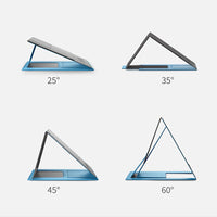 HKM-255891 Multi-Angle Foldable Laptop Stand with PU, Glass Fiber, and Magnet