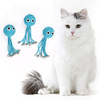 HKM-2559549 Durable Cat Toy - Green Cactus Design Made of Wired Paper for Fun and Exercise