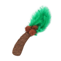 HKM-2559549 Durable Cat Toy - Green Cactus Design Made of Wired Paper for Fun and Exercise