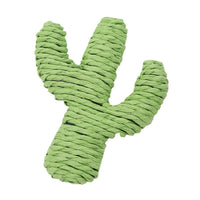 HKM-2559549 Durable Cat Toy - Green Cactus Design Made of Wired Paper for Fun and Exercise
