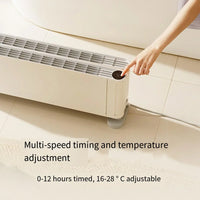 HKM-255955 Ultra-Thin Electric Convector Heater with Fast Heating, Adjustable Thermostat and Overheat Protection - 2200W, 30m² Coverage