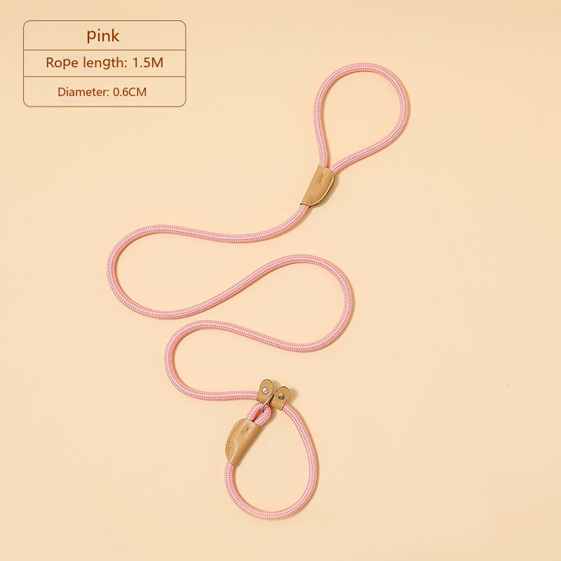 HKM-2560701 Hand-Held Nylon Leash for Dogs - Multiple Color Options Available