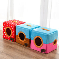 HKM-2560957 Double Hole Cozy Cloth Pet Nest for Comfortable Resting