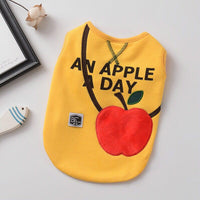 HKM-2561469 Stretch Cotton Terry Dog Vest for Small and Medium Breeds, Hair Loss Prevention in White and Yellow