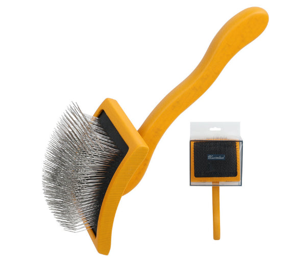 HKM-2562493 Solid Wood Pet Comb with Rubber Effect ¨C Various Sizes and Colors for Cats and Dogs